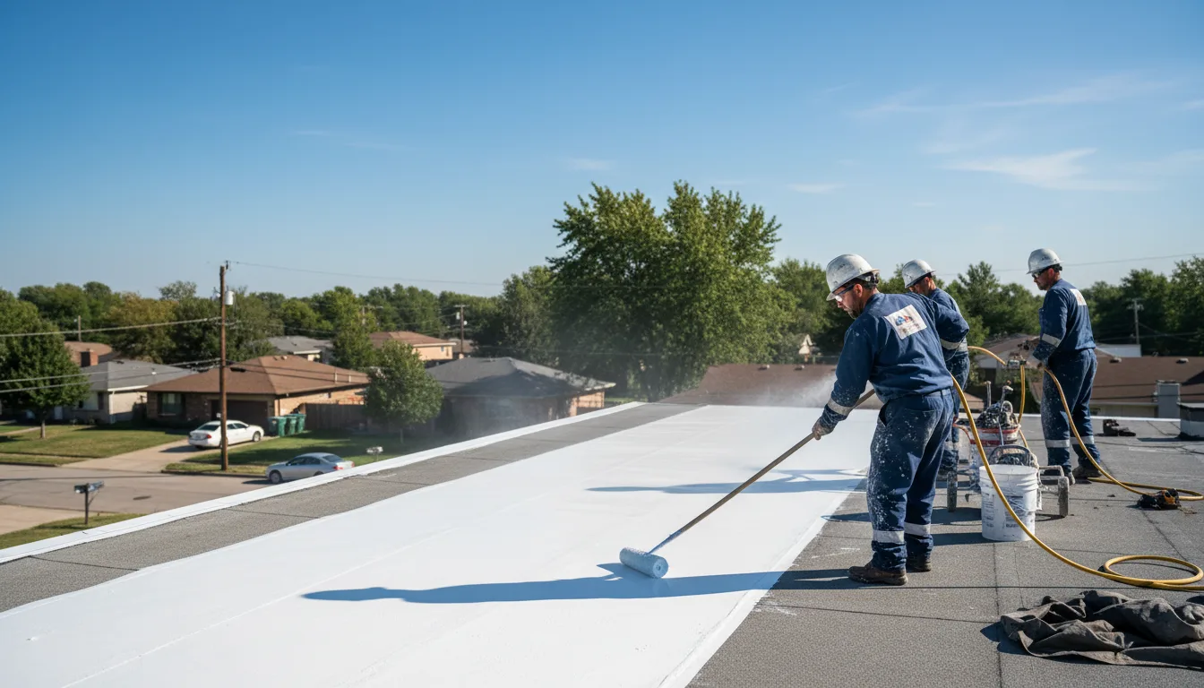 Commercial roof coating in Hadley, MA near me